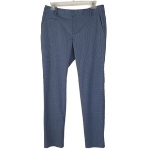 Banana Republic The Martin Fit Heathered Blue Trousers Size 6R Careerwear